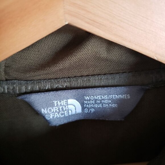 The North Face Canvas Utility Jacket Army Green Hooded Full Zip Sz Women's Small - Picture 2 of 12